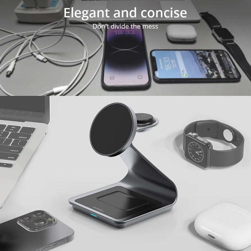 Wireless charging station for Apple